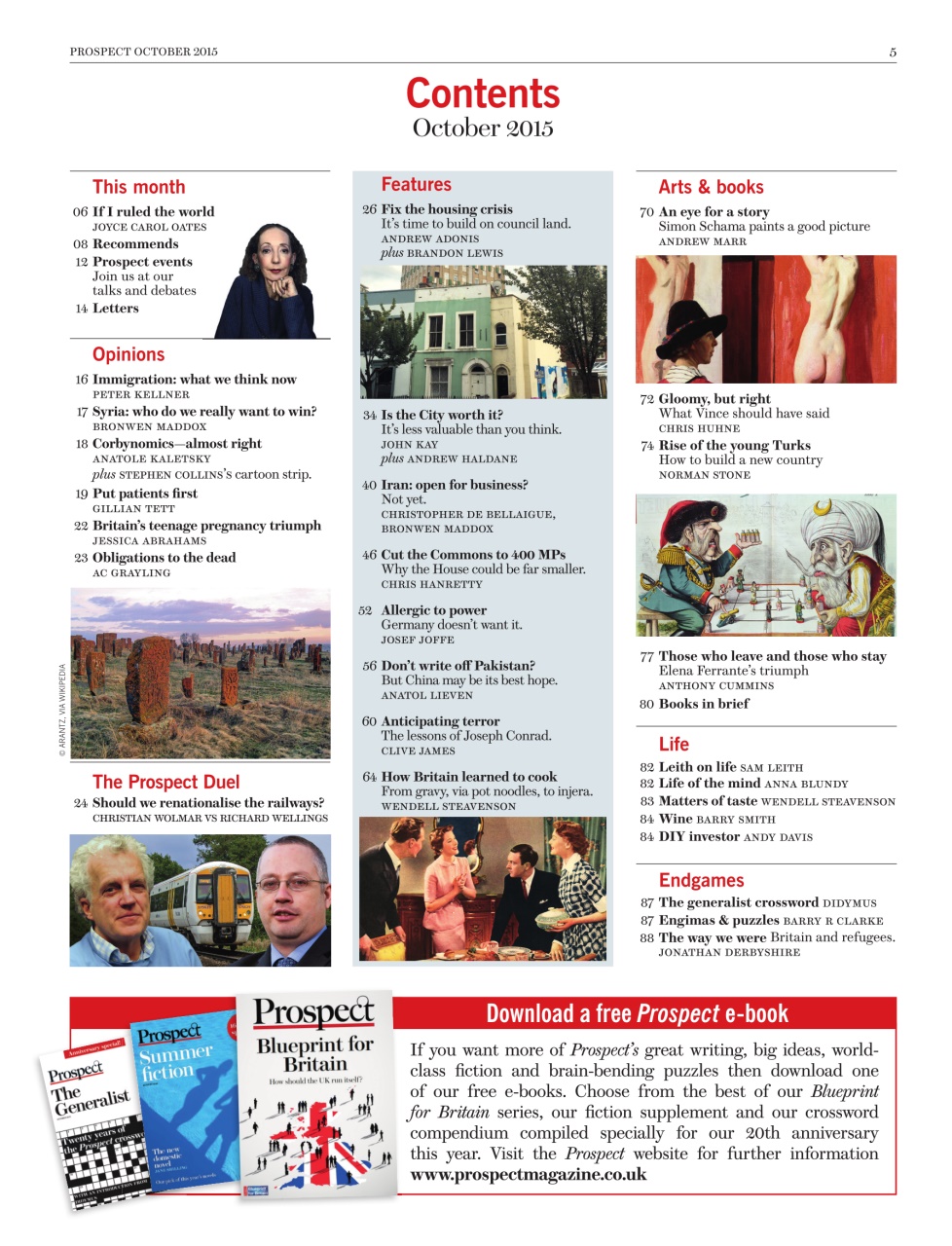 Prospect Magazine Preview Pages