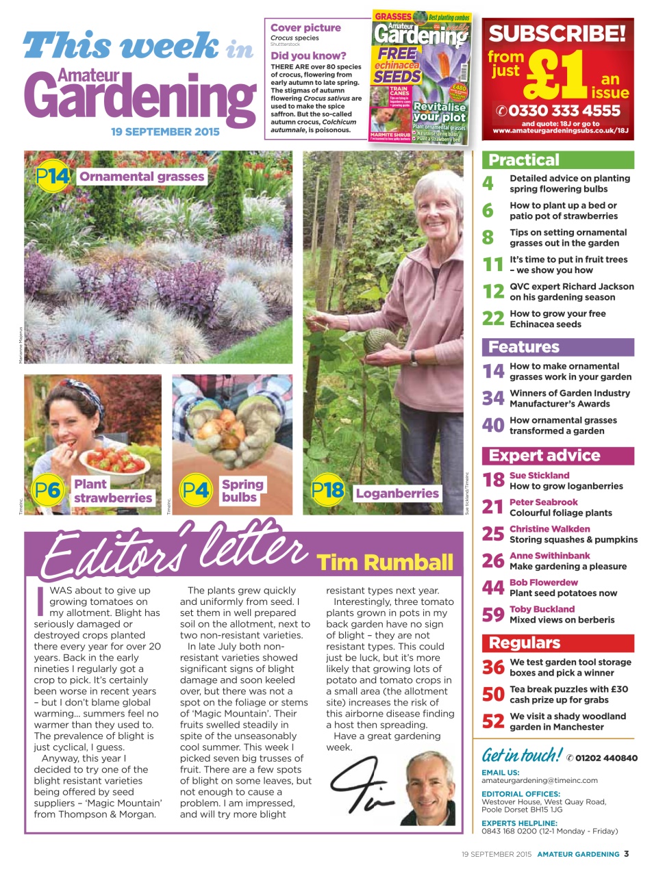 Amateur Gardening Preview Pages