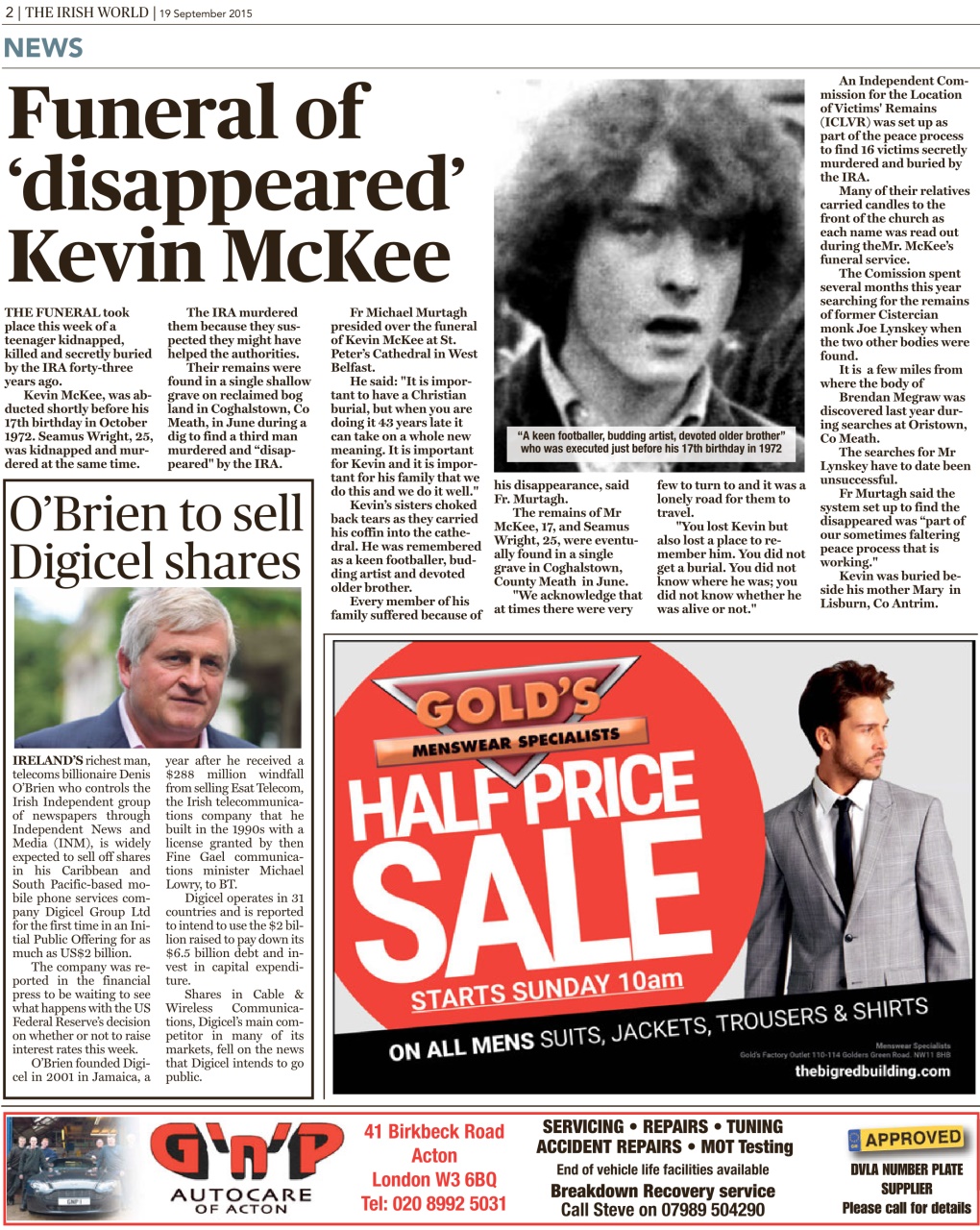 Irish World Preview Pages