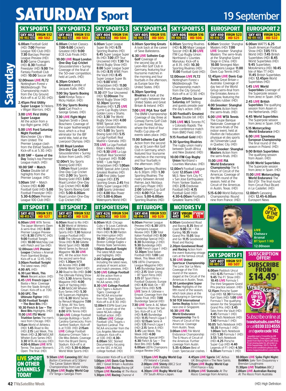 TV & Satellite Week Preview Pages