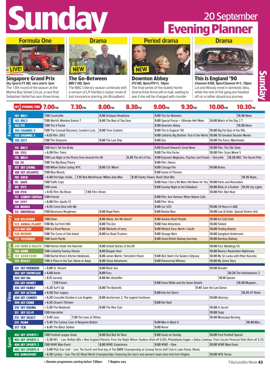 TV & Satellite Week Preview Pages