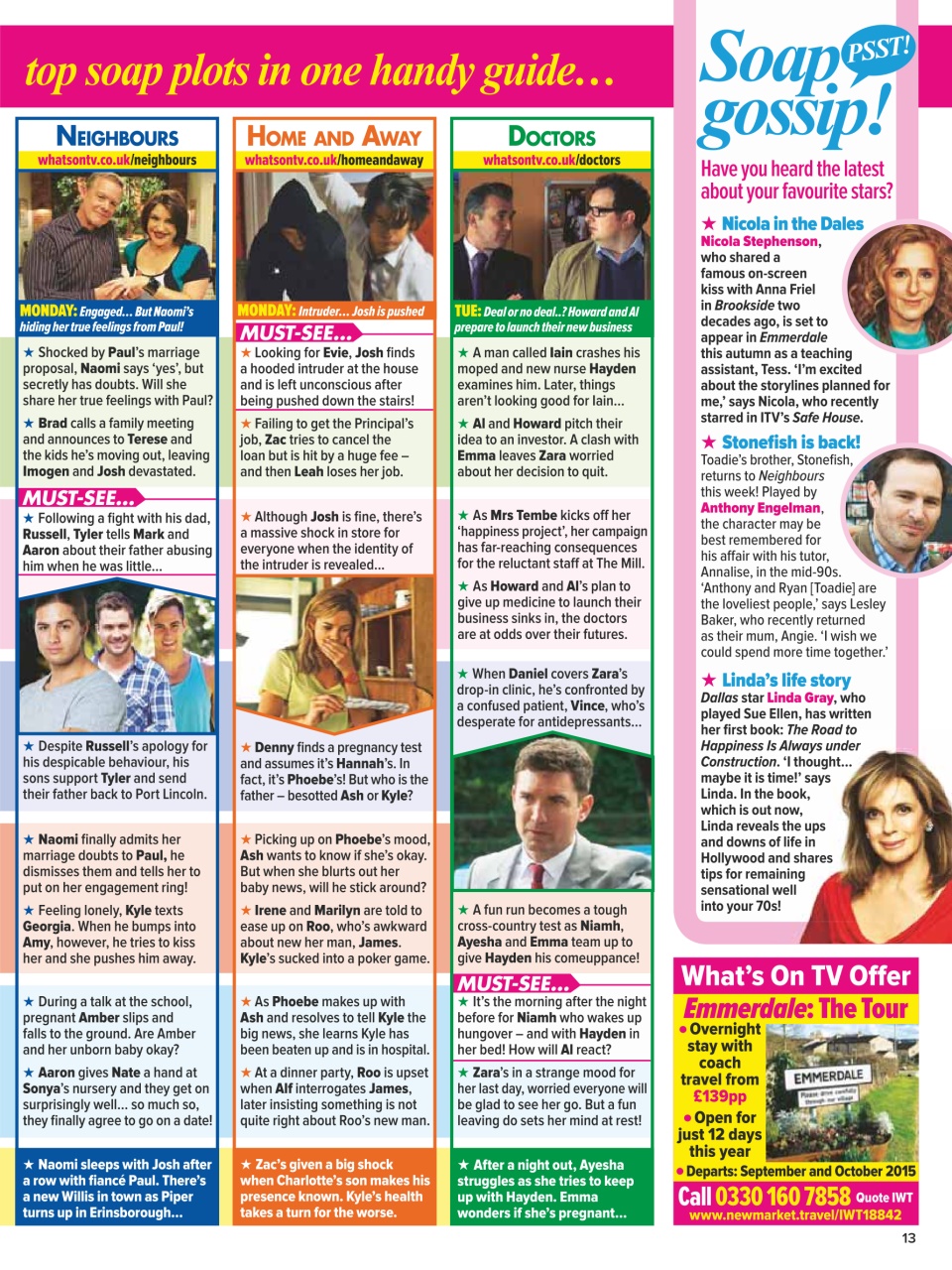 What's on TV Preview Pages