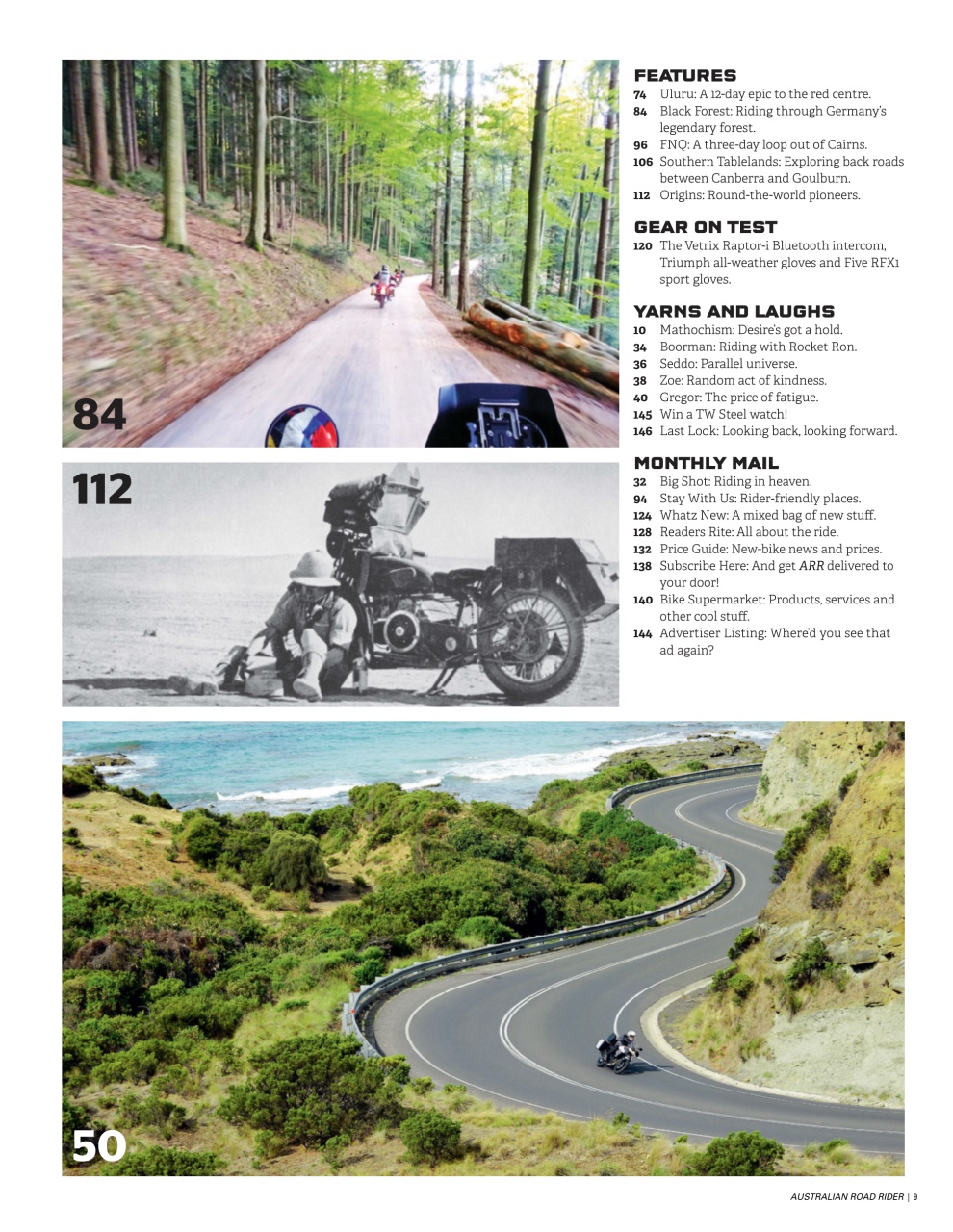 Australian Road Rider Preview Pages