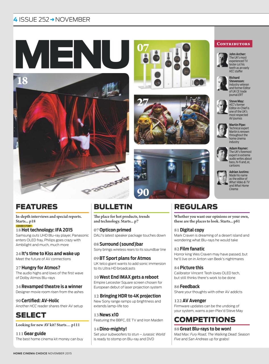 Home Cinema Choice Preview Pages