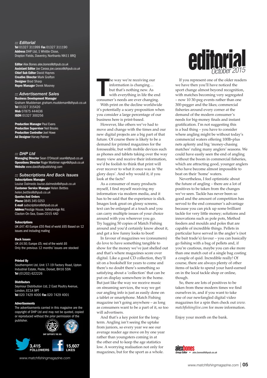 Match Fishing Preview Pages