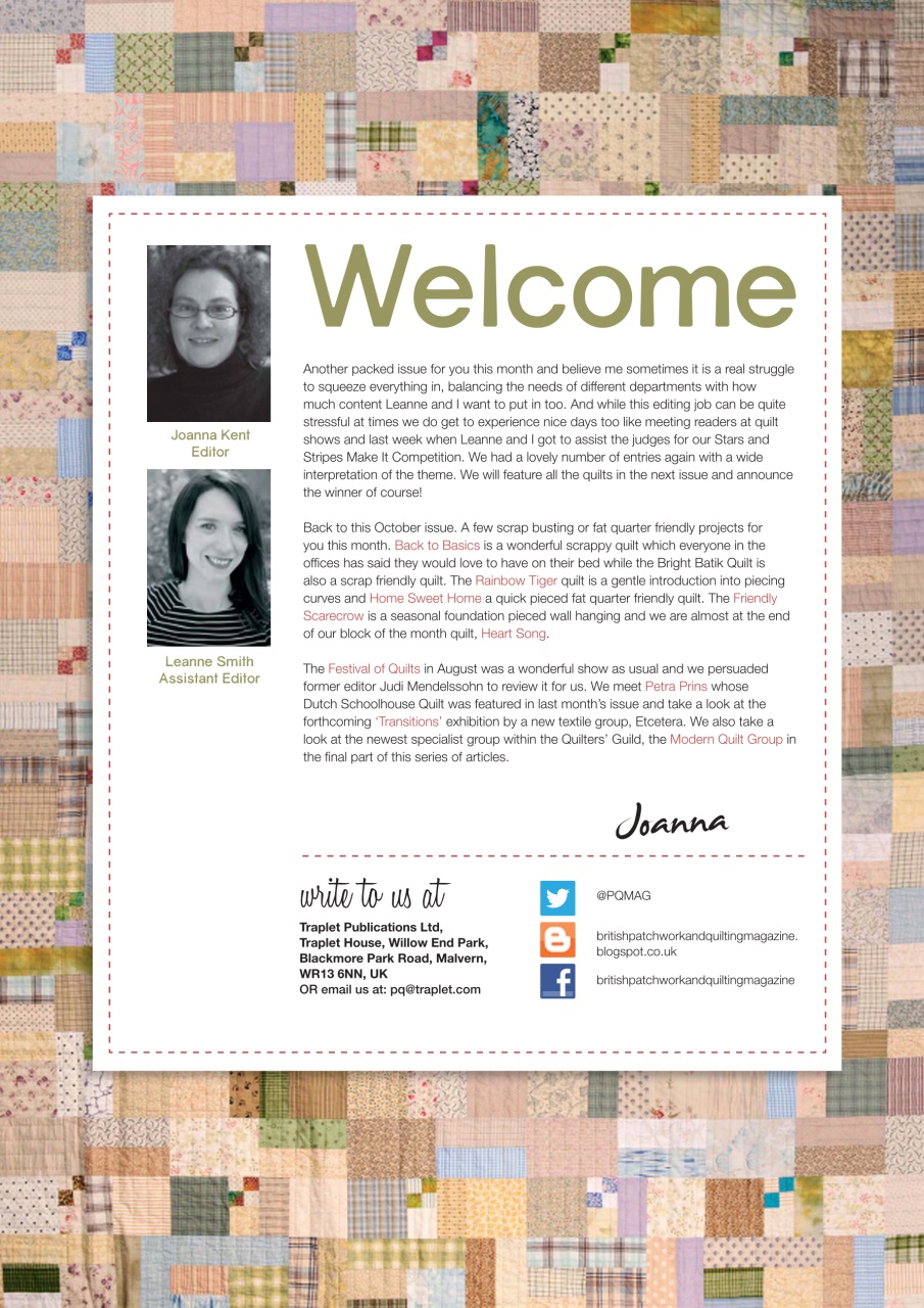 Patchwork and Quilting Preview Pages