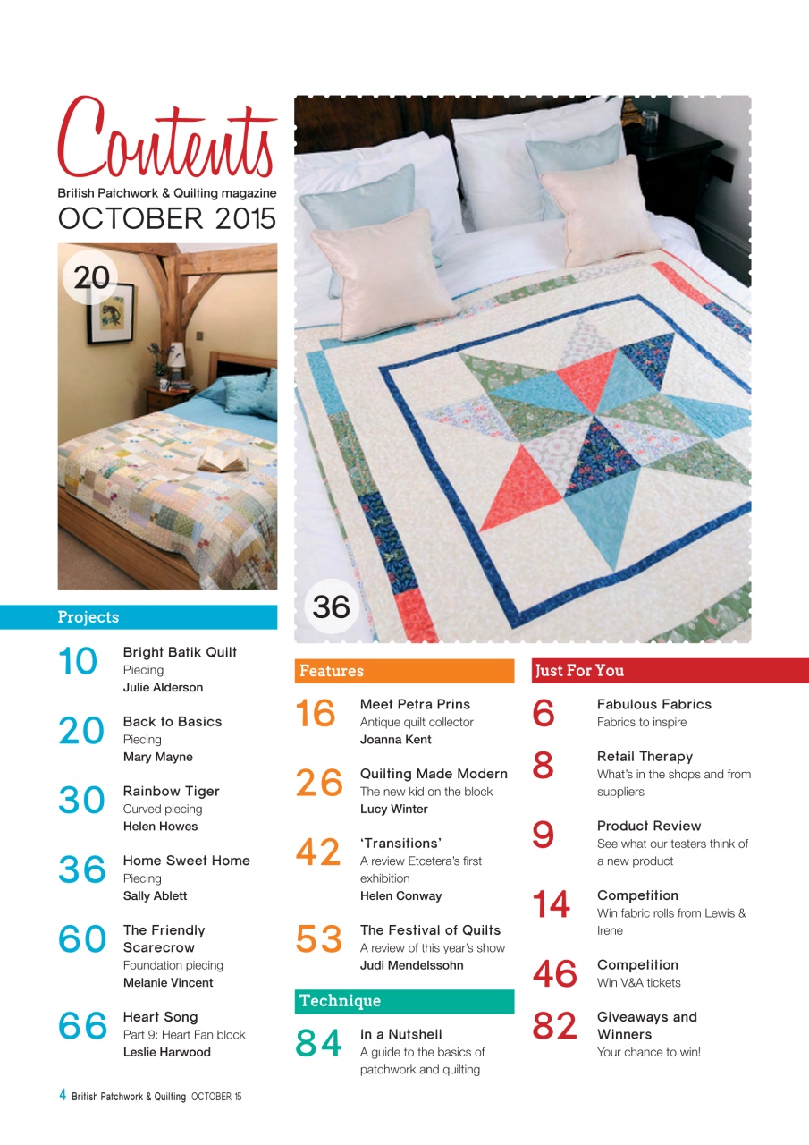 Patchwork and Quilting Preview Pages