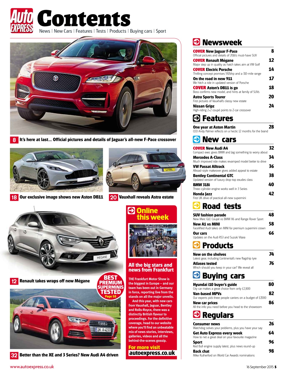 Auto Express Preview Pages