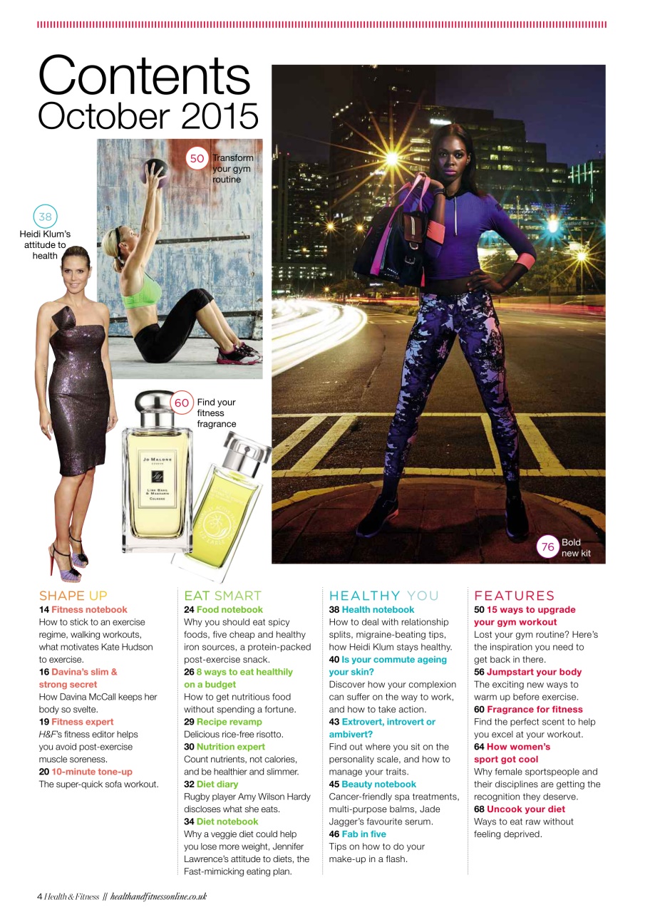 Women’s Fitness Preview Pages