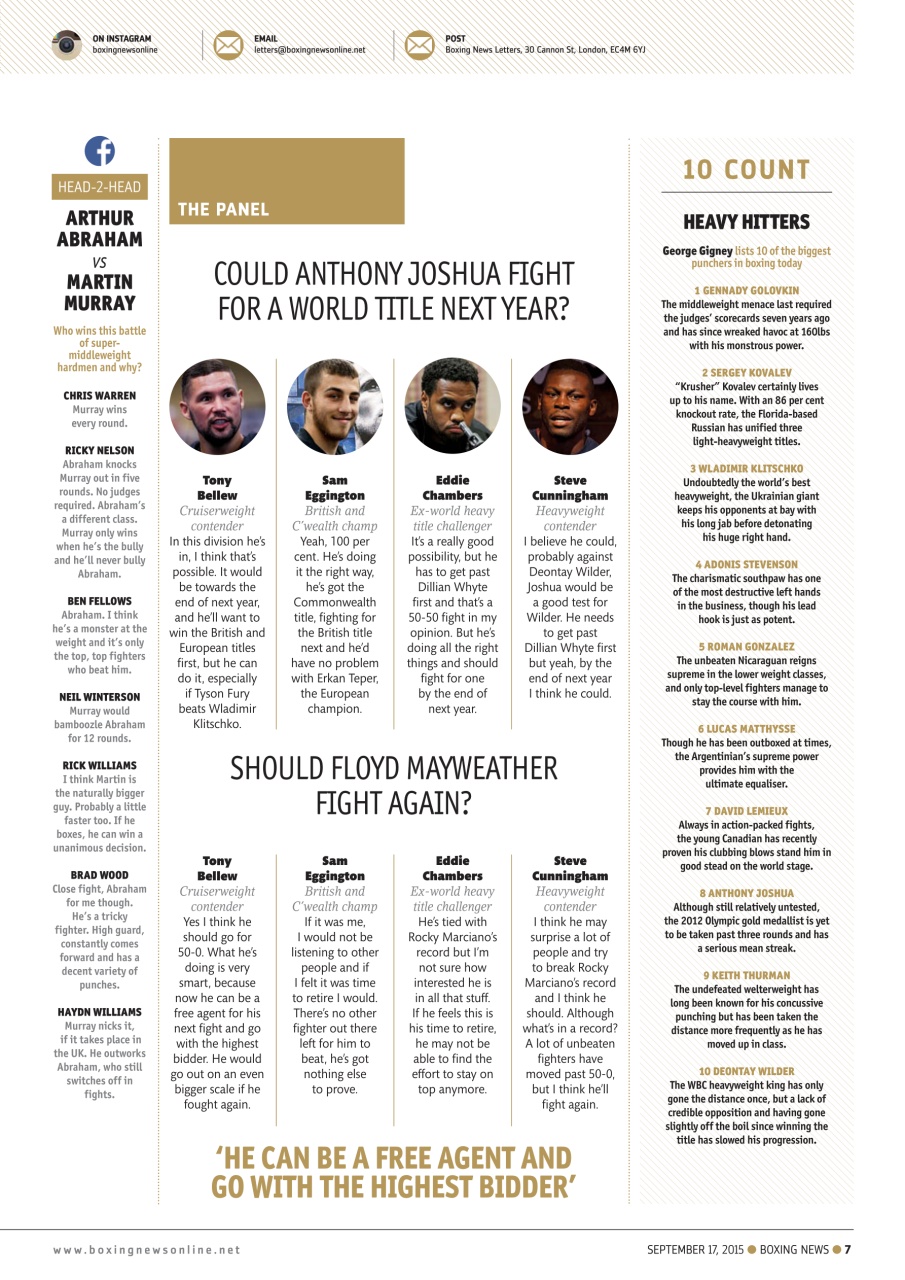 Boxing News Preview Pages