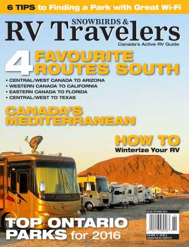 Snowbirds & RV Travelers issue Oct/Nov 15
