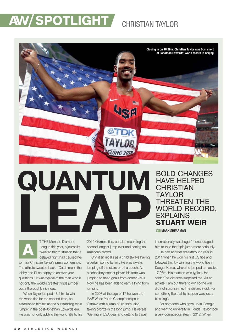 AW – Athletics Weekly Magazine Preview Pages