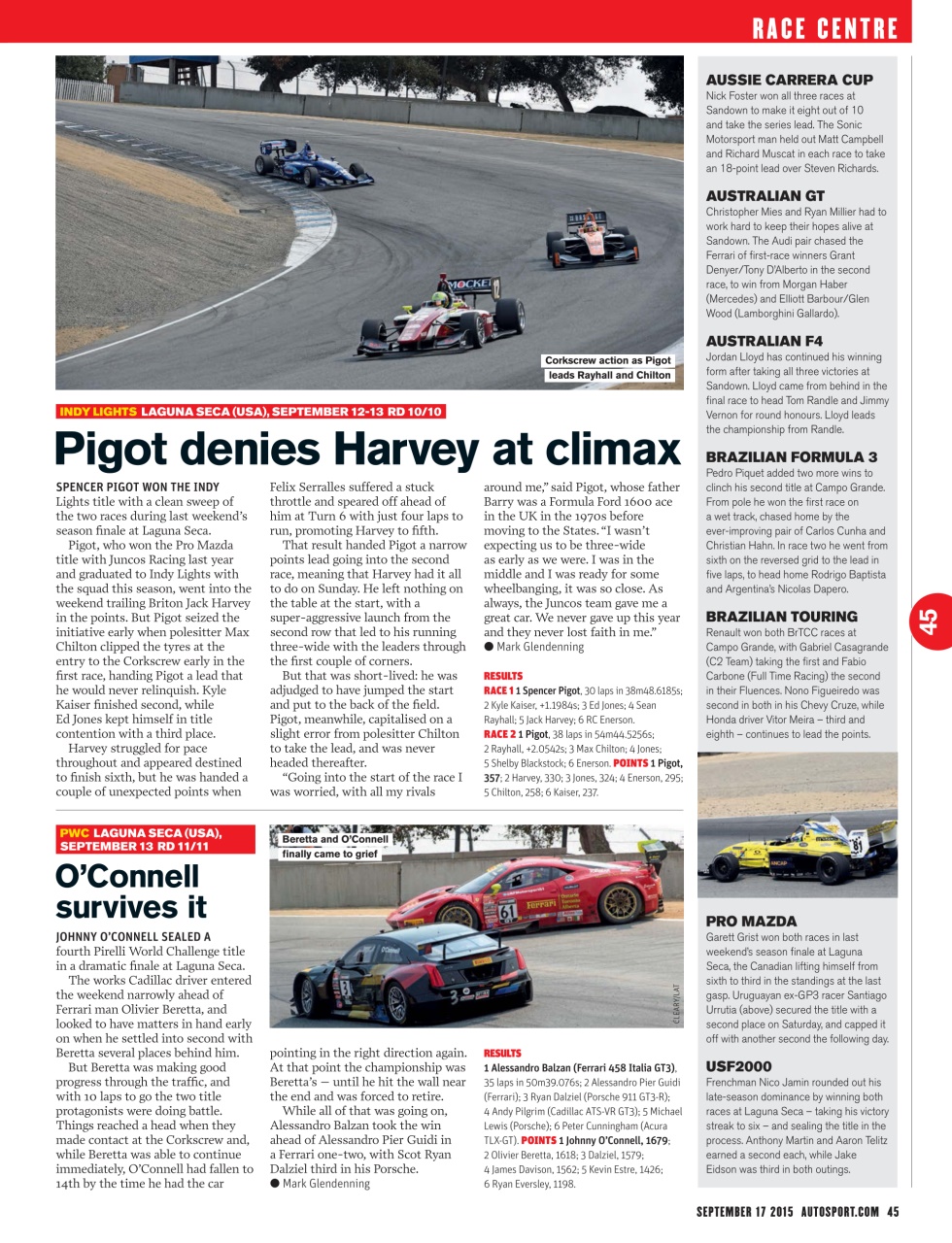 Autosport Preview Pages