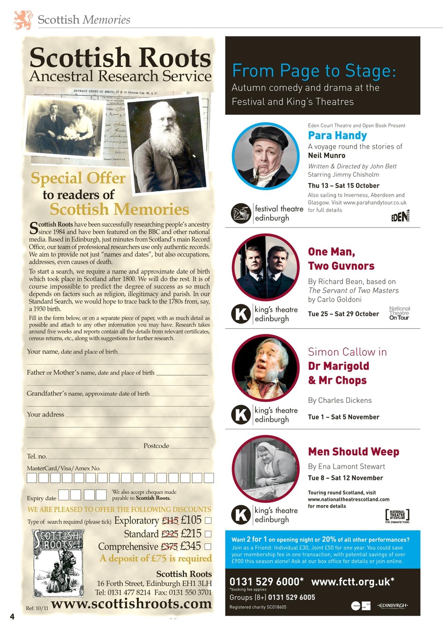 Scottish Memories Preview Pages
