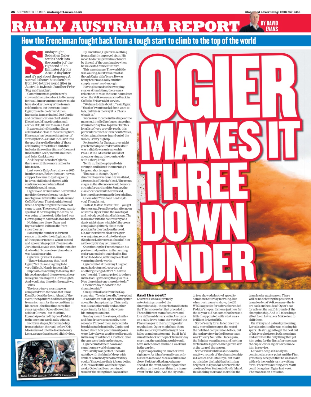 Motorsport News Preview Pages