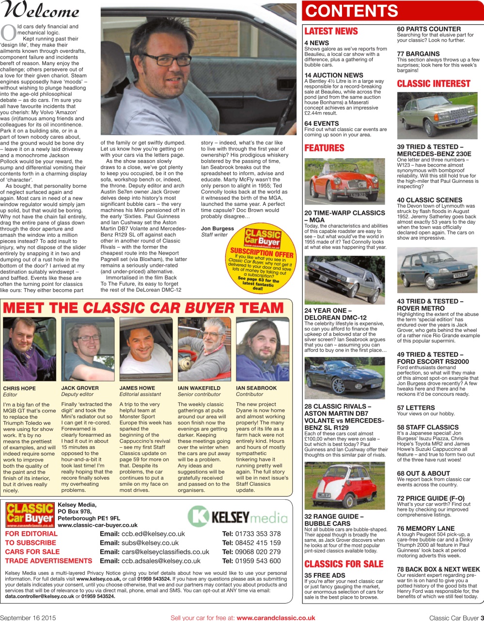 Classic Car Buyer Preview Pages