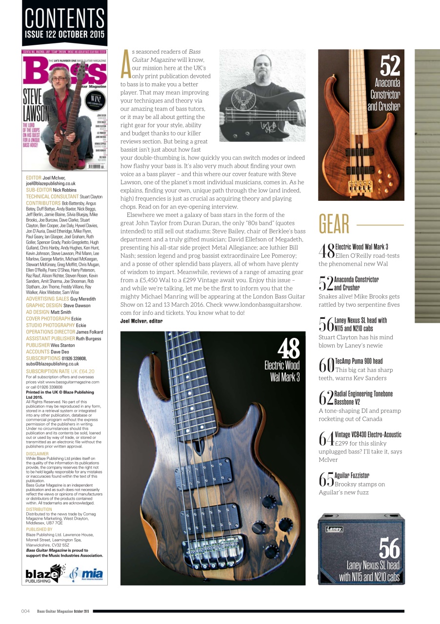 Bass Player UK Preview Pages
