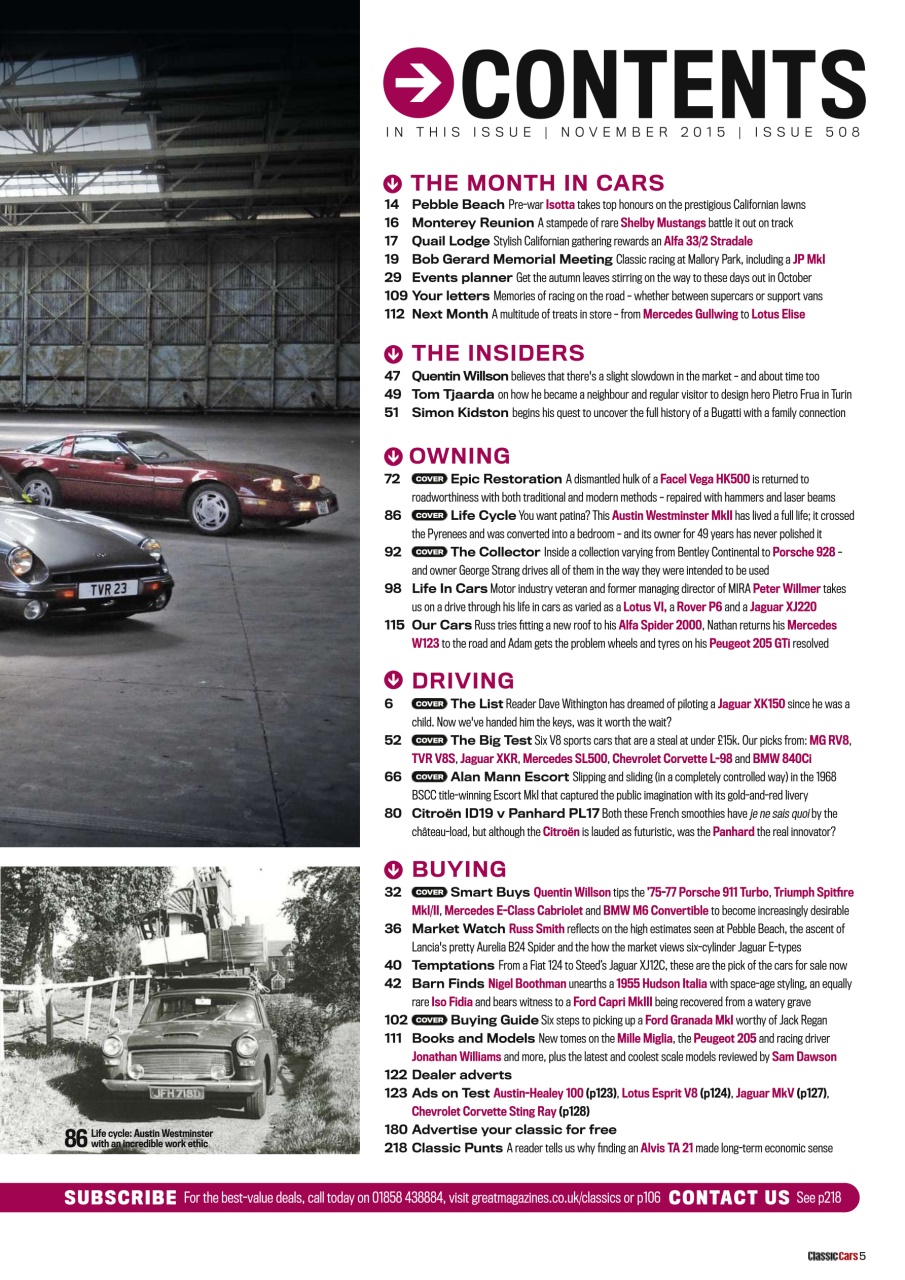 Classic Cars Preview Pages