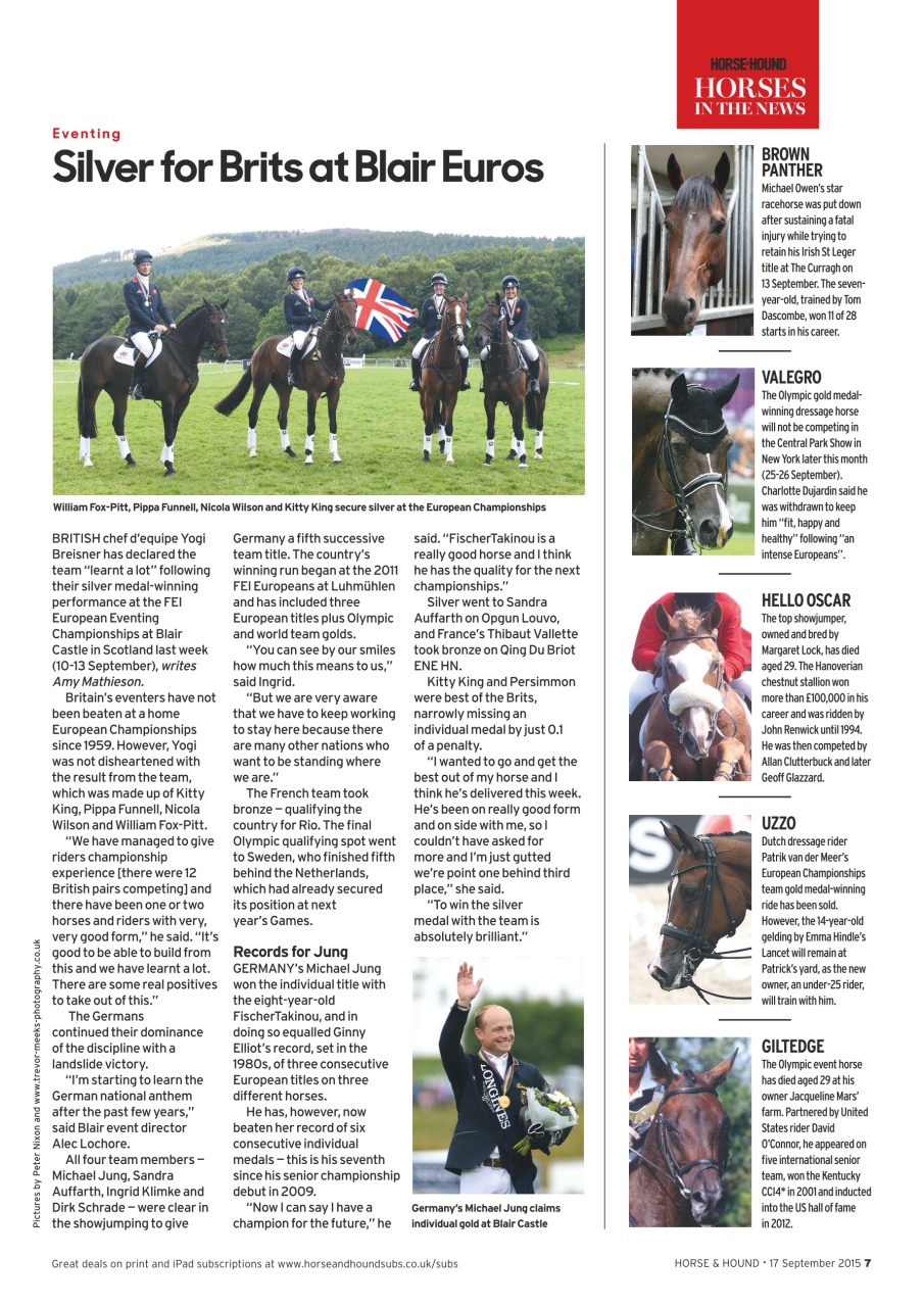 Horse & Hound Preview Pages