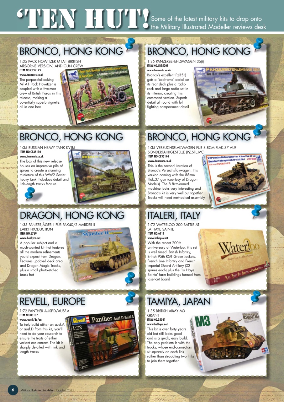 MIM: AFV Edition Preview Pages