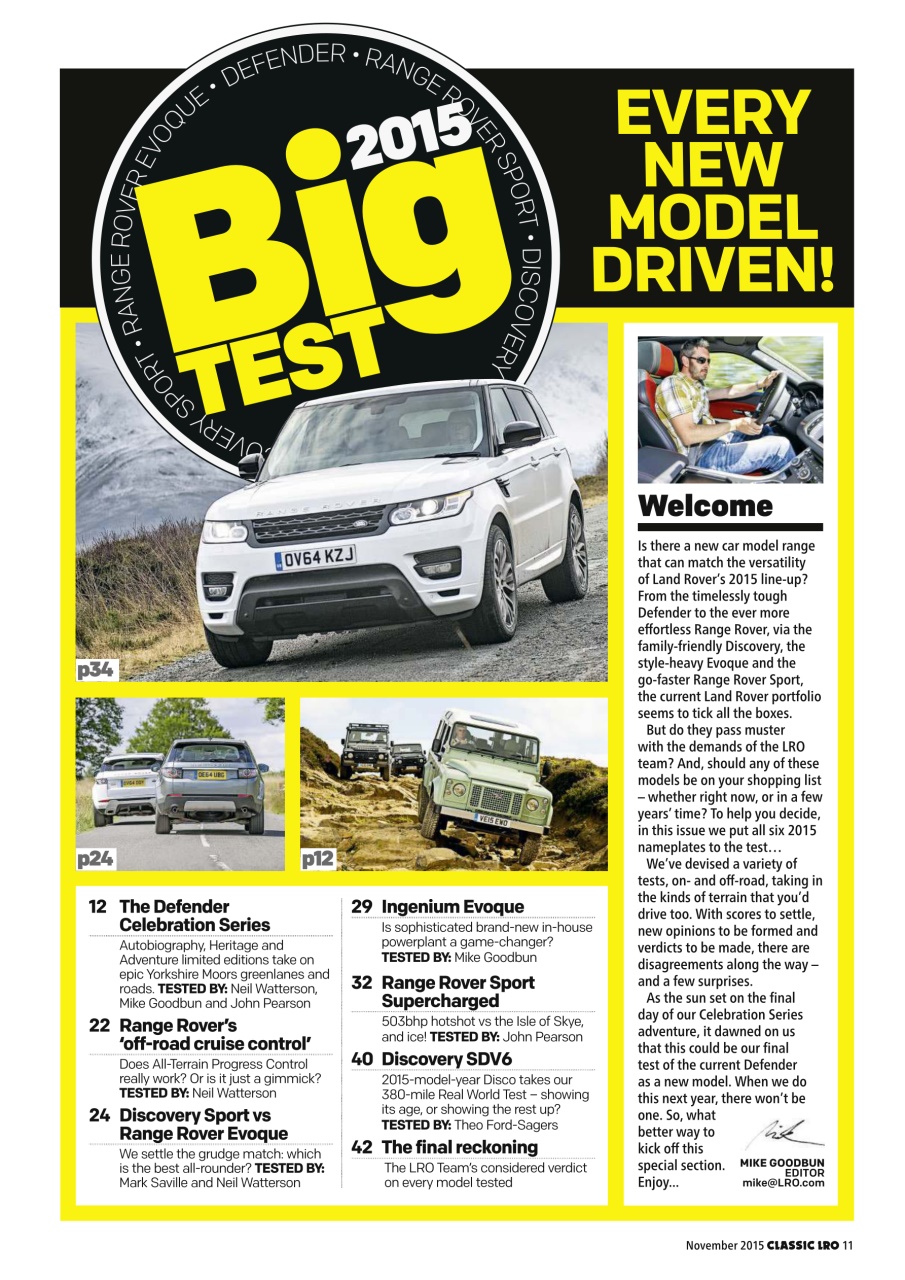 Land Rover Owner Preview Pages