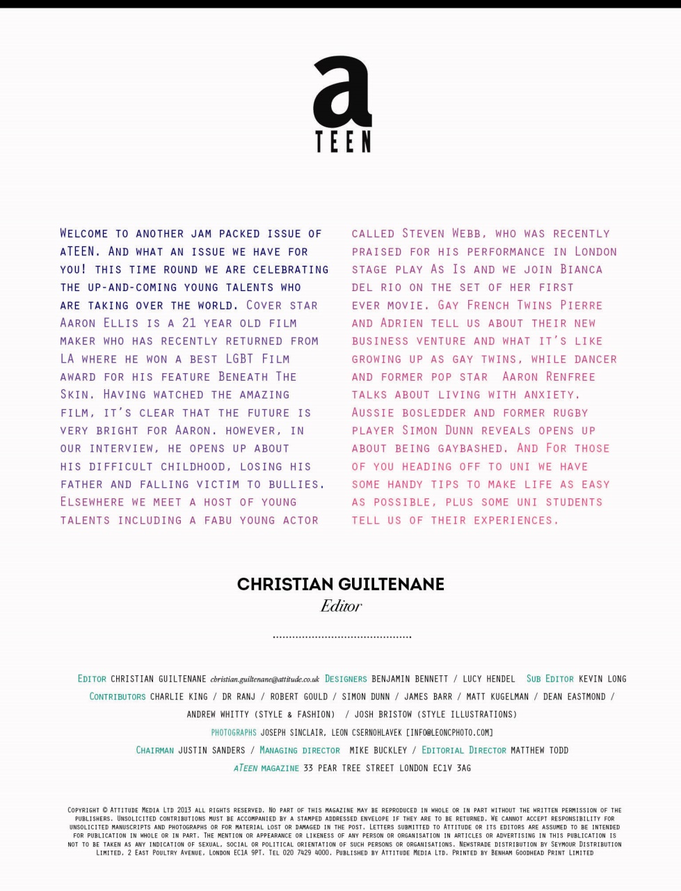 Attitude Preview Pages