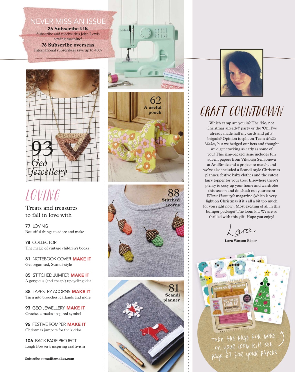 Mollie magazine Preview Pages