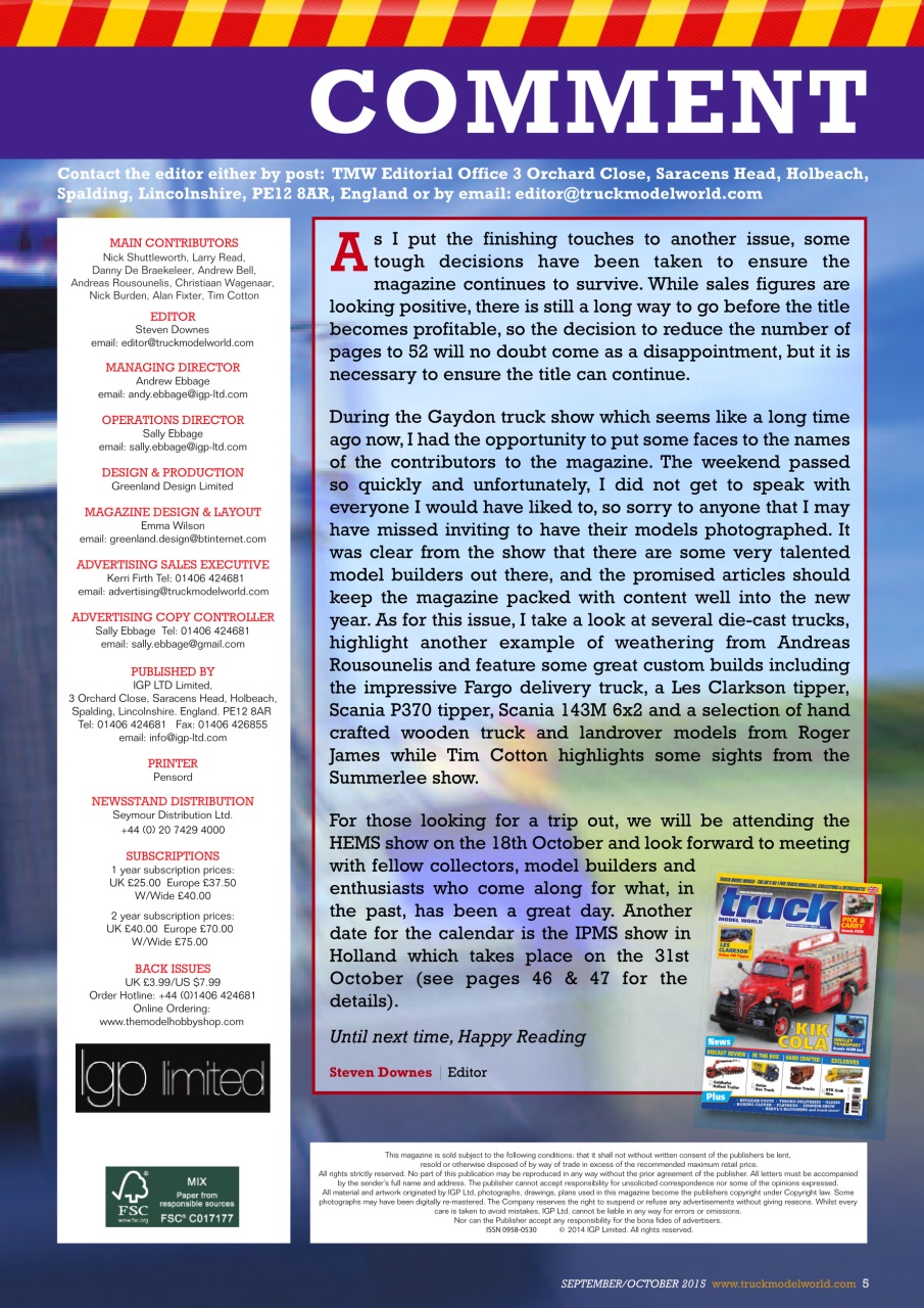 Model Car Truck Motorcycles World Preview Pages