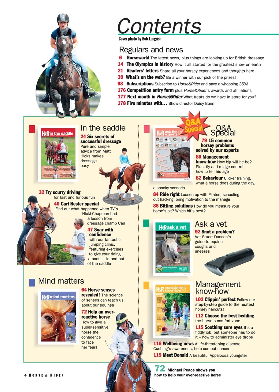 Horse&Rider Magazine - UK equestrian magazine for Horse and Rider Preview Pages