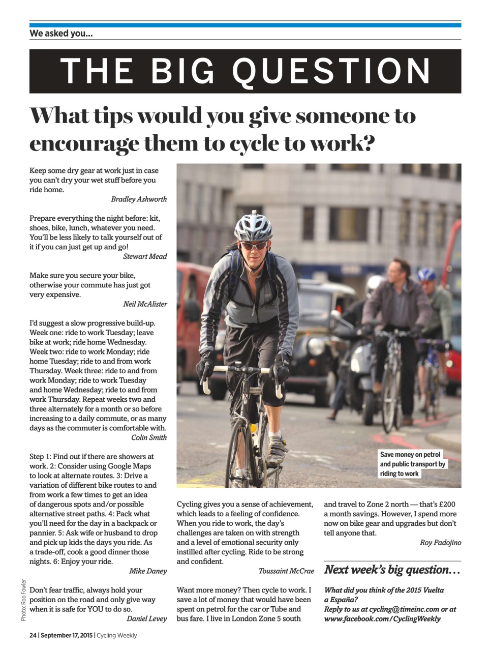 Cycling Weekly Preview Pages