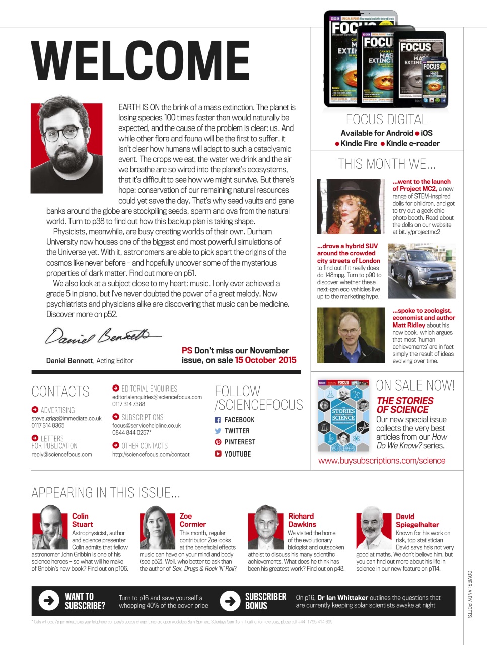 BBC Science Focus Magazine Preview Pages