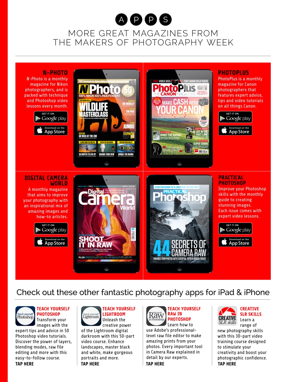 Photography Week Preview Pages