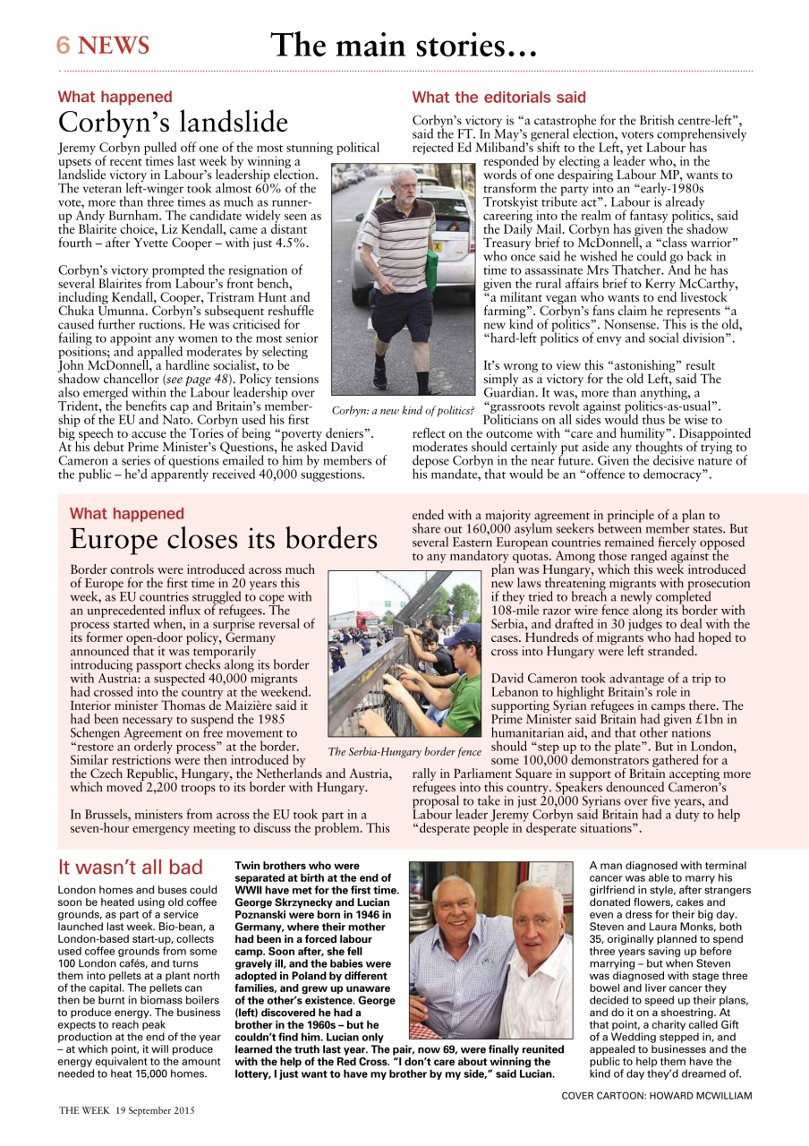 The Week Preview Pages