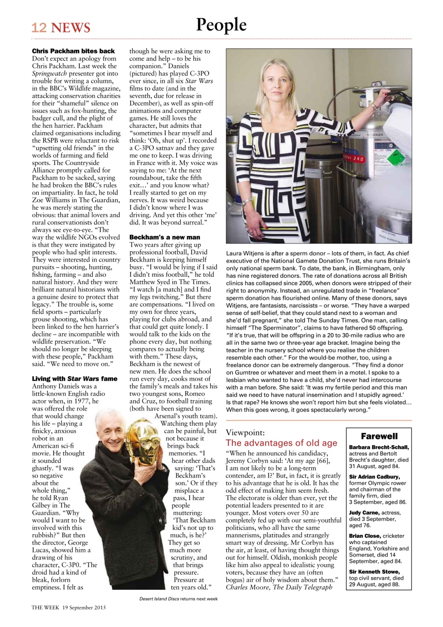 The Week Preview Pages