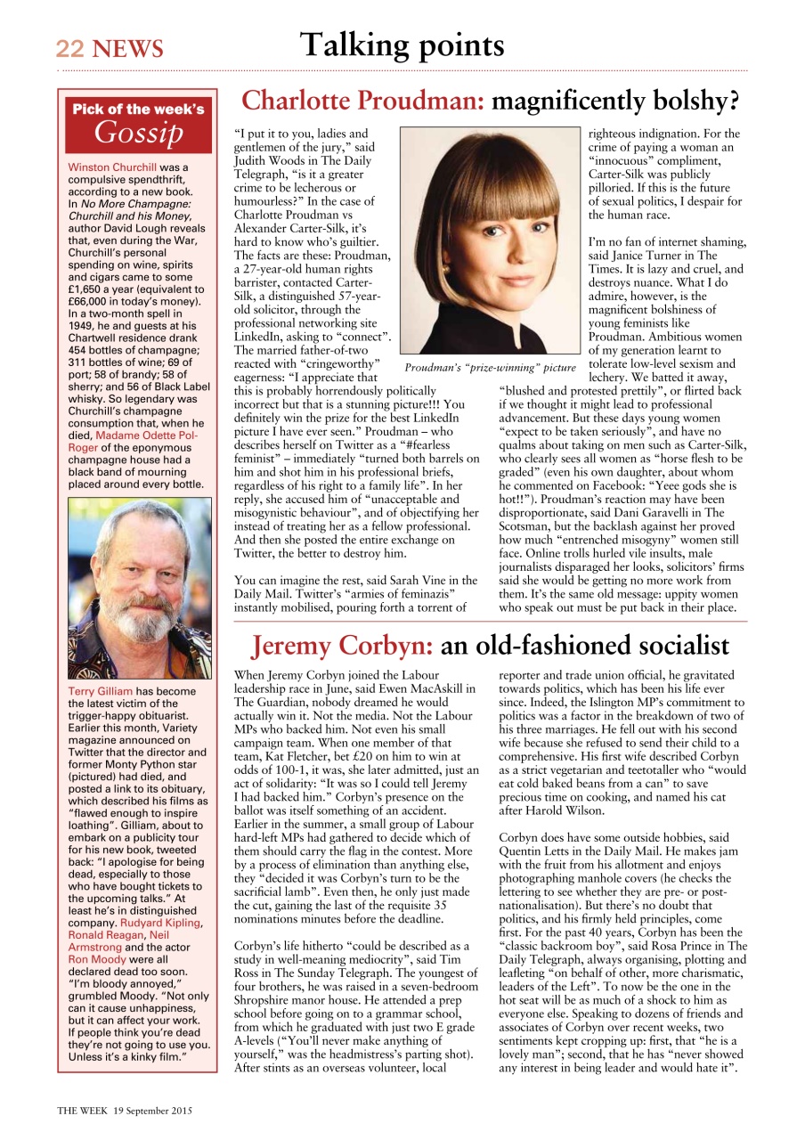 The Week Preview Pages