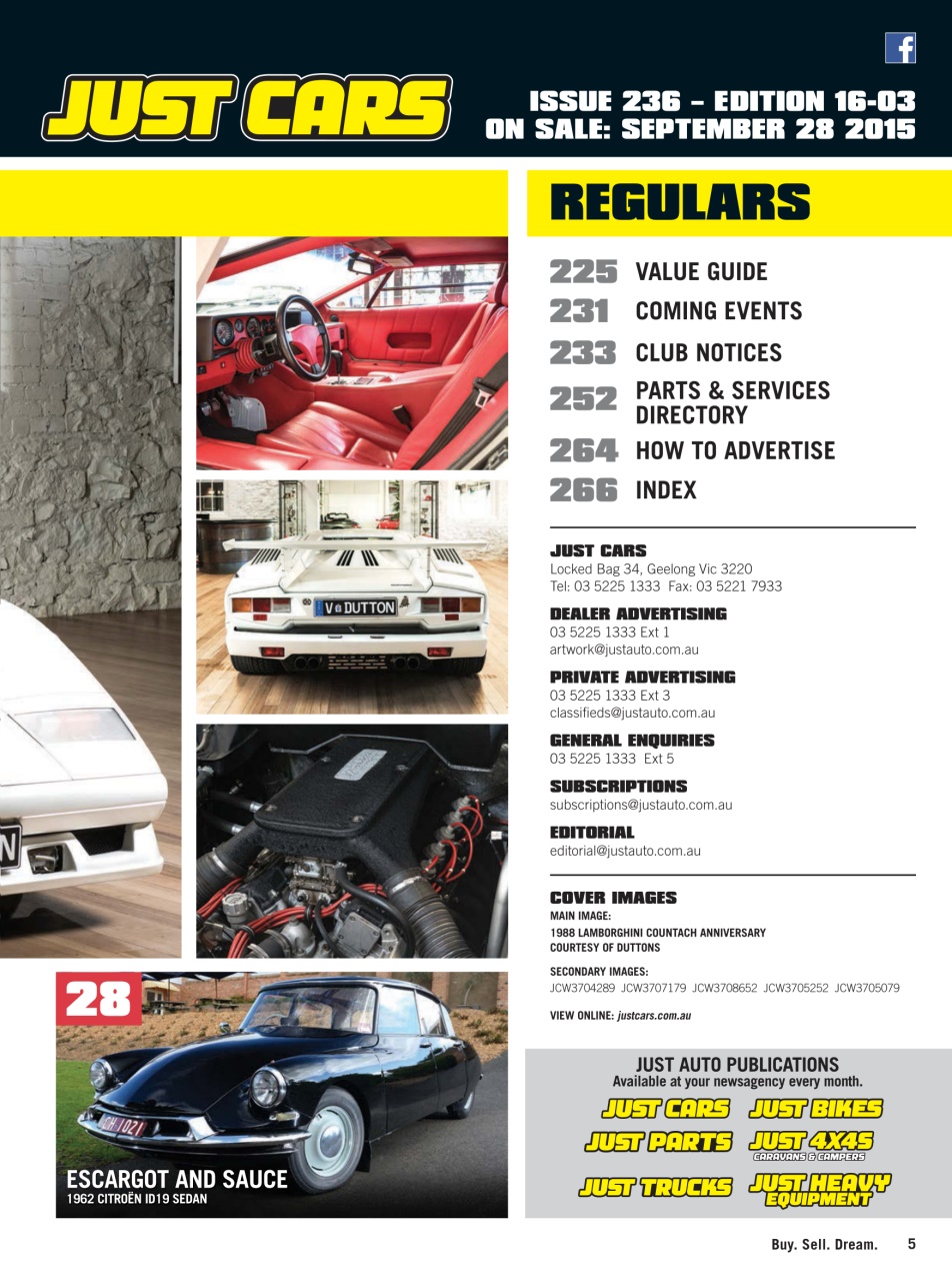 JUST CARS Preview Pages