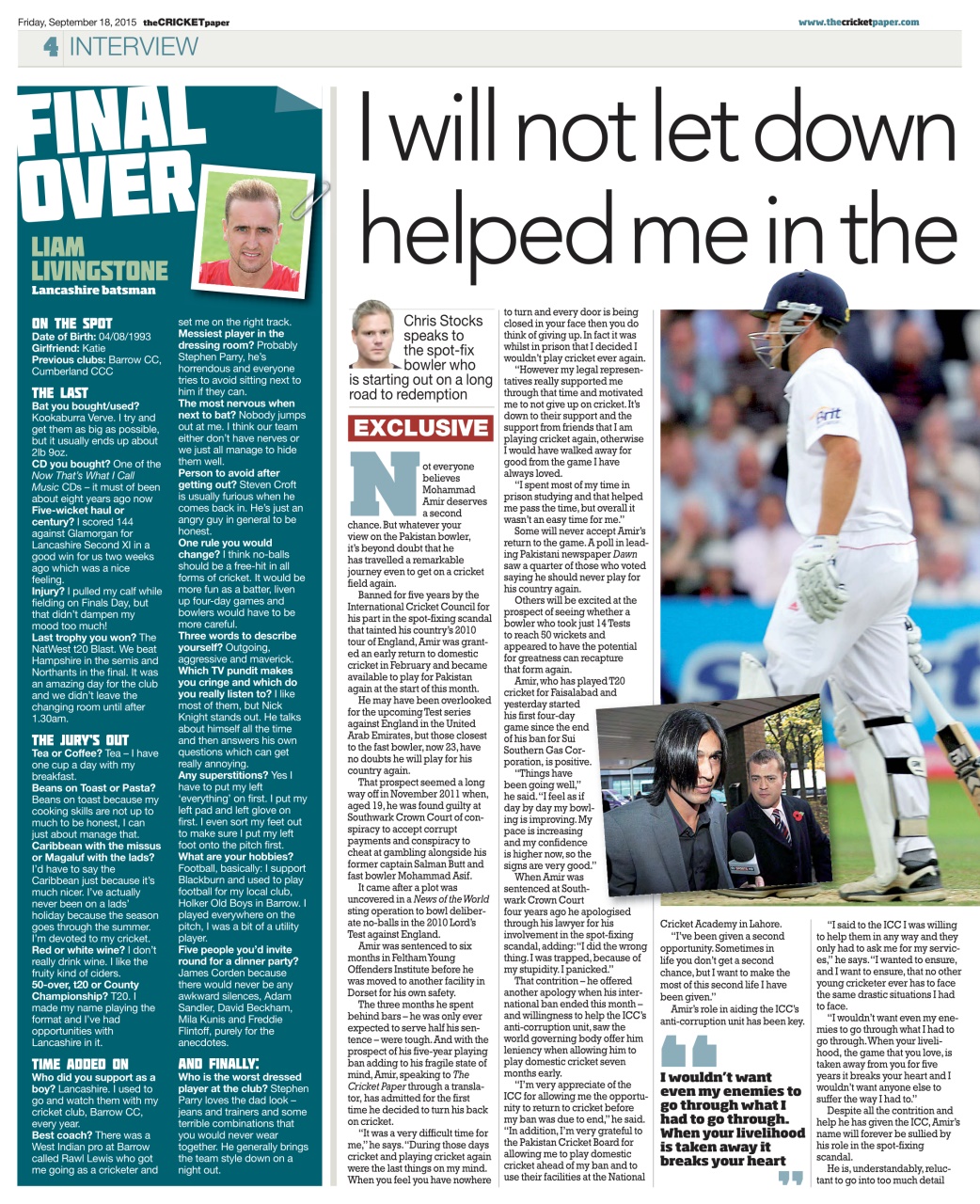 The Cricket Paper Preview Pages