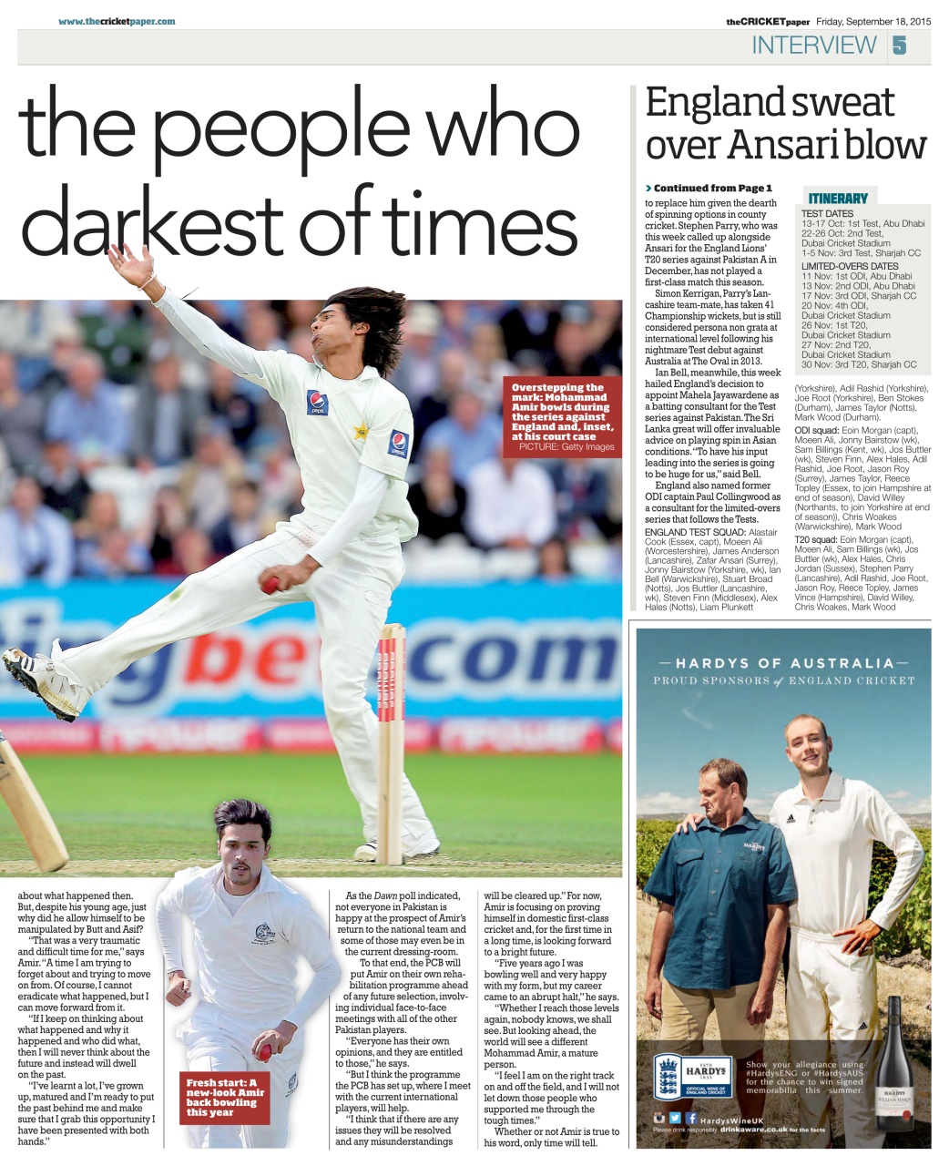 The Cricket Paper Preview Pages