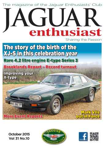 Jaguar Enthusiast issue Vol. 31 No. 10 The story of the birth of the XJ-S