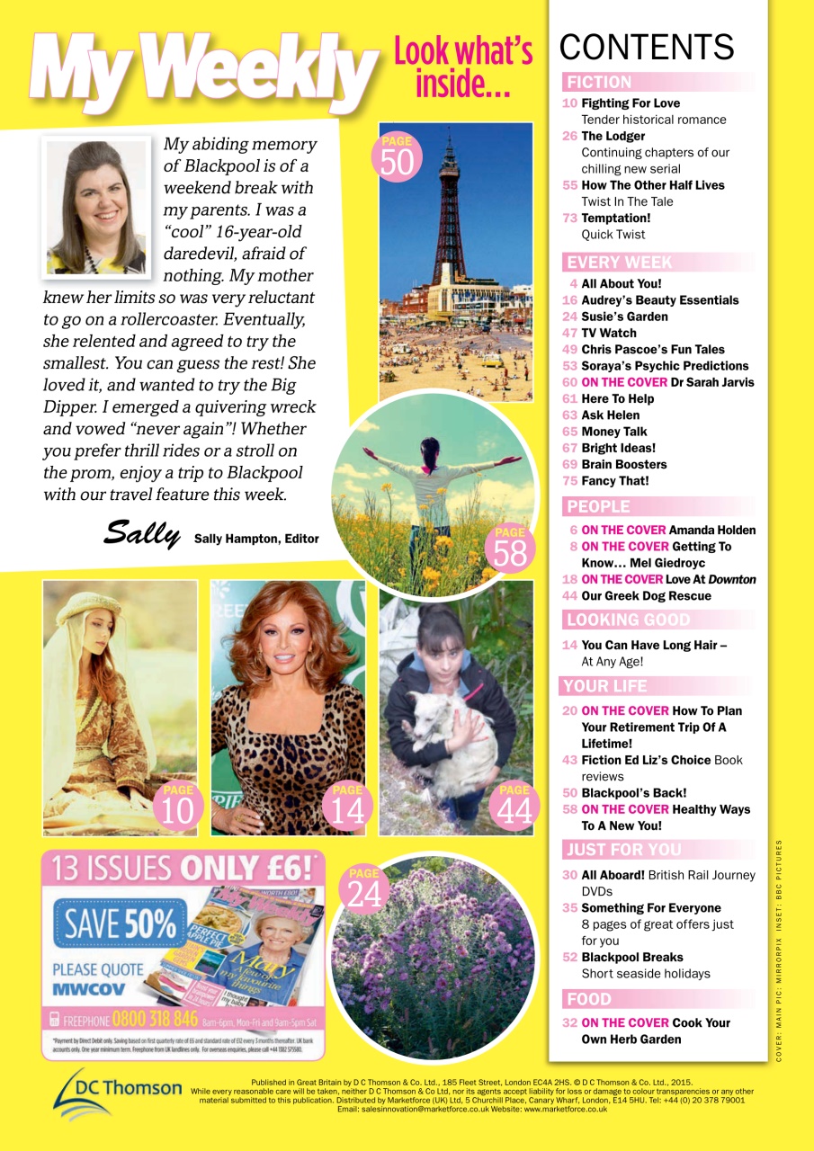 My Weekly Preview Pages