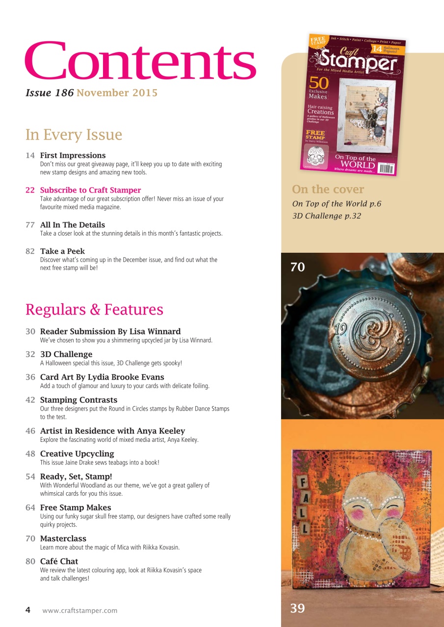 Craft Stamper Preview Pages