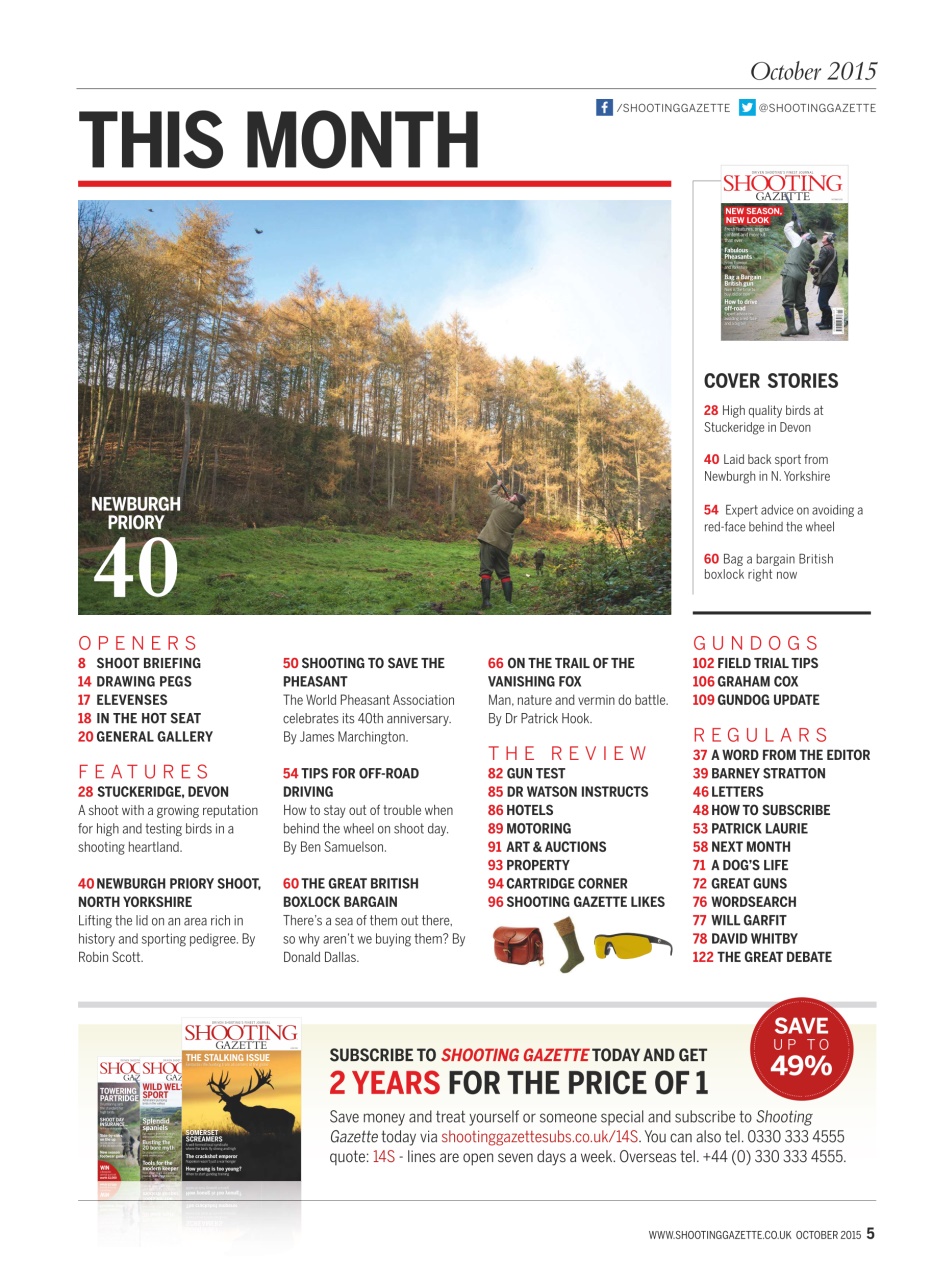 Shooting Gazette Preview Pages