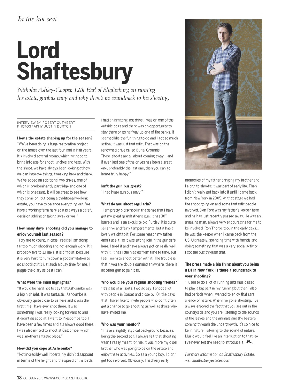 Shooting Gazette Preview Pages