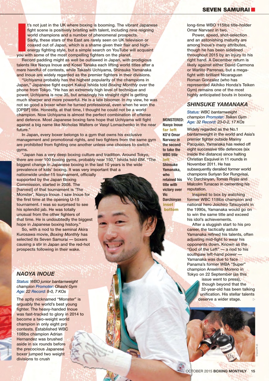 Boxing Monthly Preview Pages