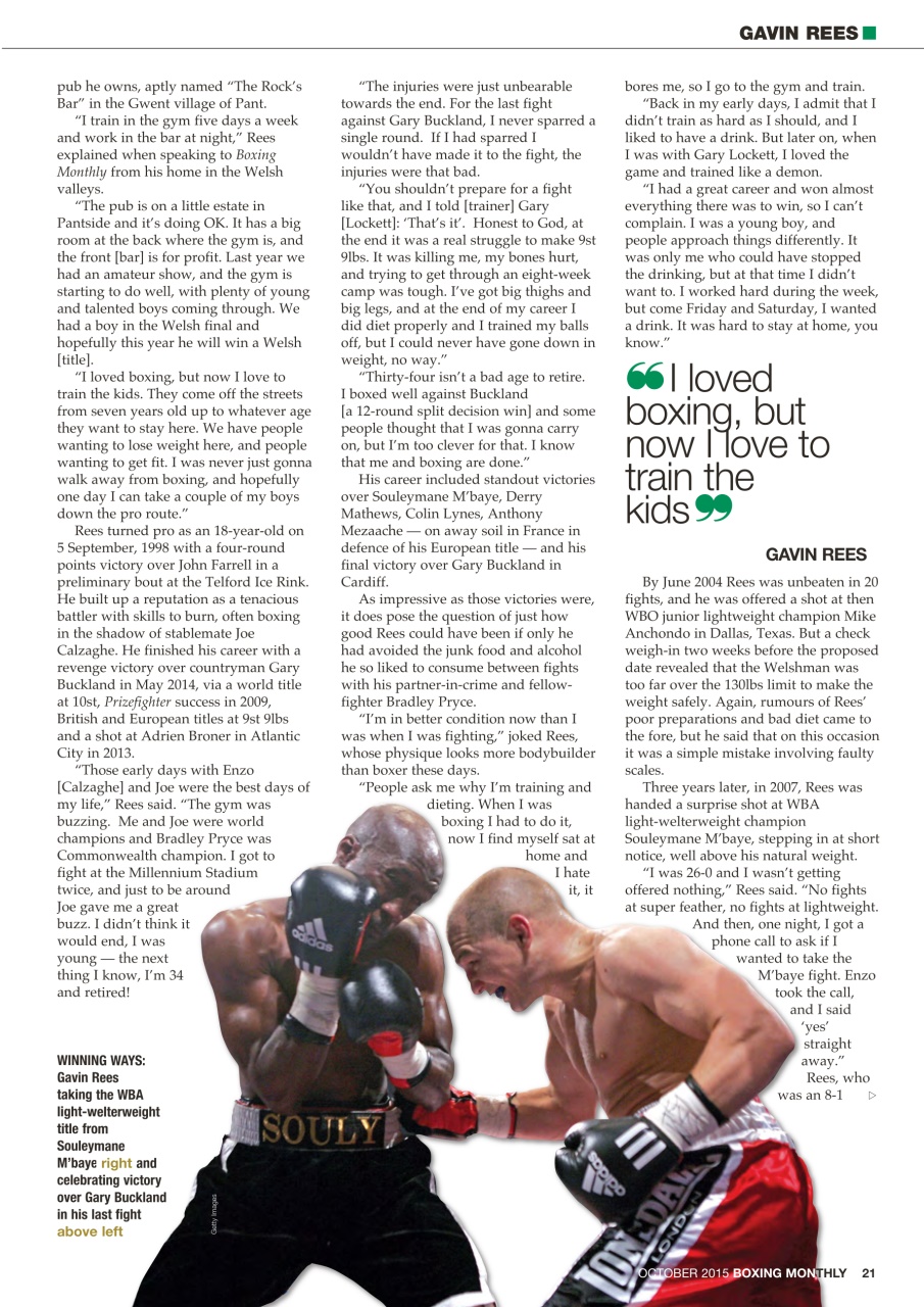 Boxing Monthly Preview Pages