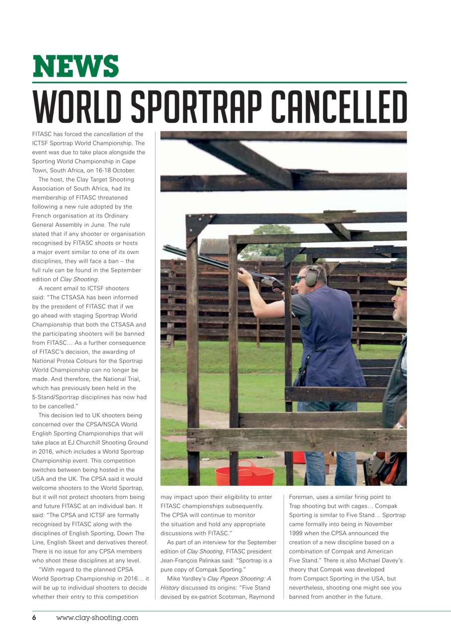 Clay Shooting Preview Pages