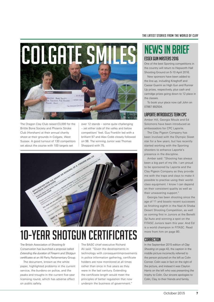 Clay Shooting Preview Pages