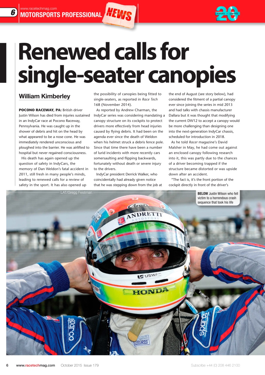 Race Tech Preview Pages