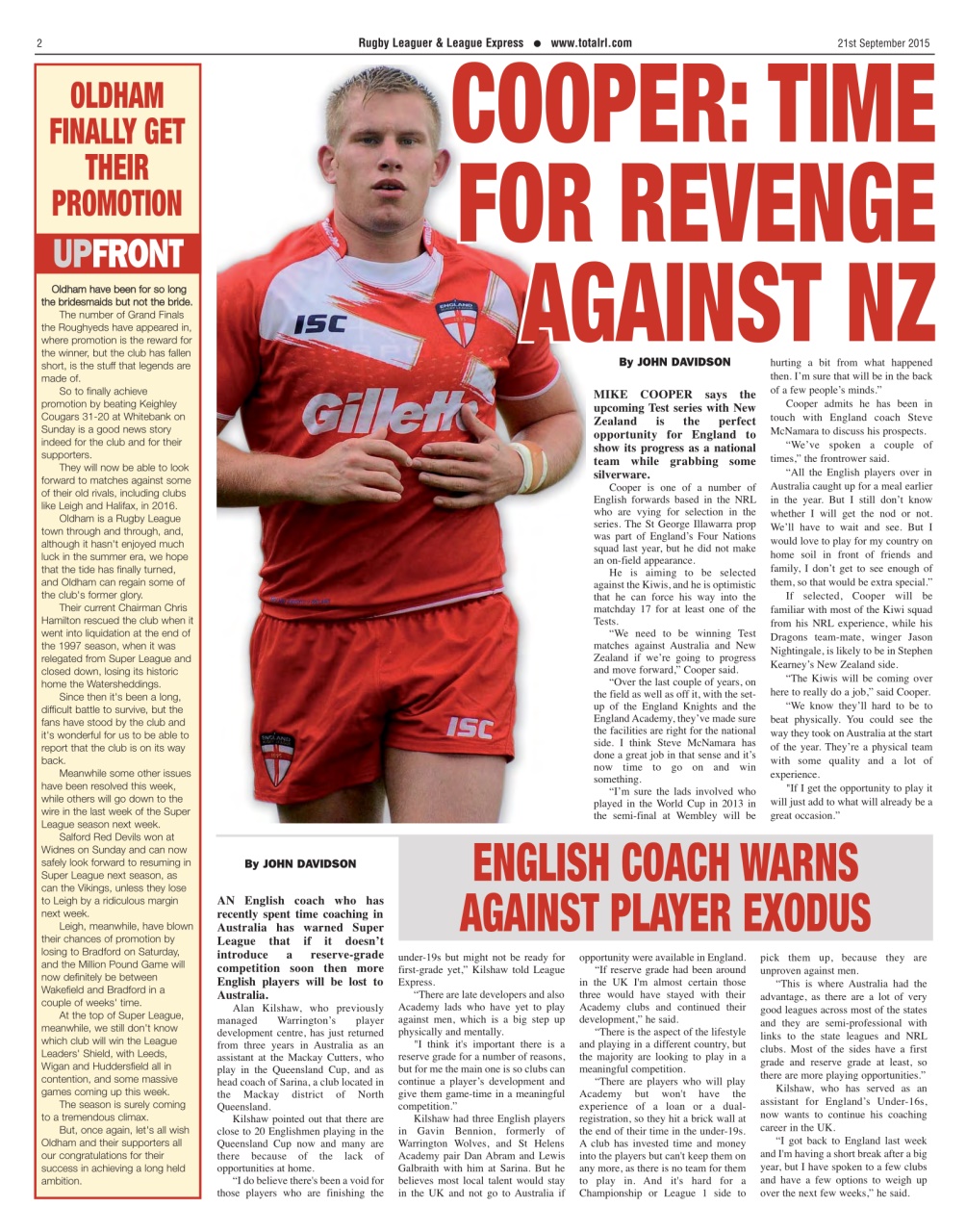 League Express Preview Pages