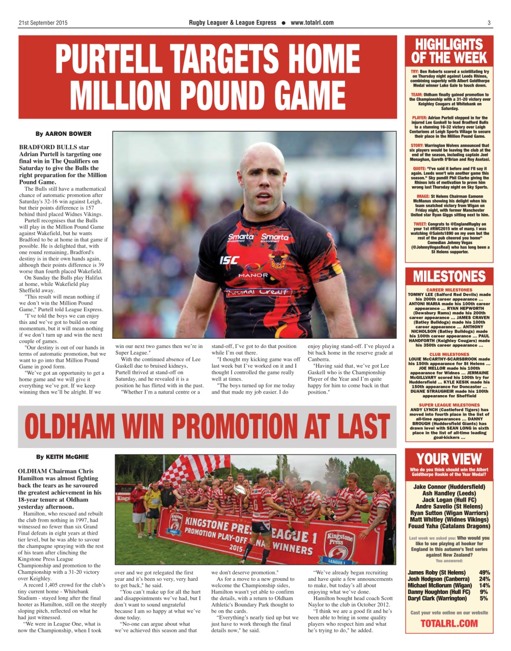 League Express Preview Pages